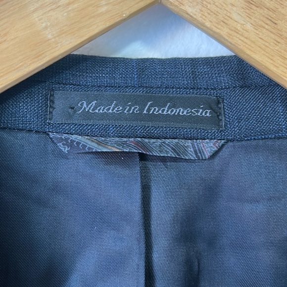 Ralph Lauren 100% wool Classic Fit Suit Jacket Blazer Sports checkered 44L - Picture 5 of 13